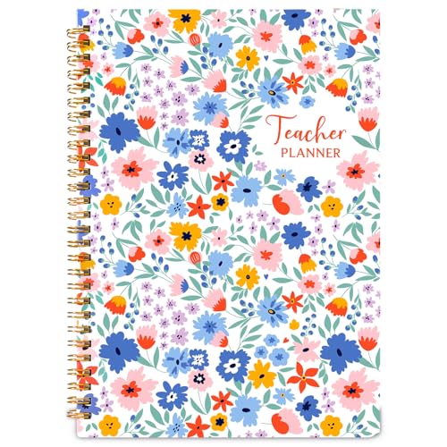 Teacher Planner 2026-2027, 7x10'' Undated Lesson Planners Teacher Planner Academic Year with Elasstic Band, Back Pocket for Classroom or Homeschool Use
