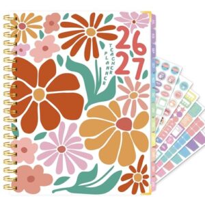 Teacher Planner 2026-2027 Academic Year, Academic Planners for Teachers from July 2026 to June 2027, 8.5"x11" Large Weekly & Monthly Lesson Planner with Pocket & Stickers for School Teachers Supplies