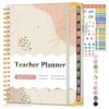 Teacher Planner 2026-2027, July 2026 - June 2027, Academic Weekly & Monthly Calendar Planner with Tabs, 8.5" x 11" A4 Teacher Lesson Plan Book with 7 Periods, Daily Agenda School Organizer for Teacher Student Homeschool, Bohemia