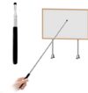 Teacher Pointer, Retractable Anti-Slip Grip, Lightweight Portable Design, Classroom Instruction Whiteboard Map Pointing Office Presentation Speech Guide Use