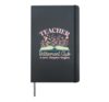 Teacher Retirement Club New Chapter Begins Retired Teacher Hardcover Journal, Black