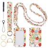 Teacher Scrunchie Lanyard Badge Pencil Apple Lanyards for Id Badges and Key