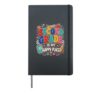 Teacher Second Grade Is My Place Back To School Womens Hardcover Journal, Black