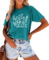 Teacher Shirts Women First Grade Graphic T Shirt Teaching Shirts Casual Teacher Life Gift Tee Tops(B-Cyan,Mudium)