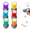 Teacher Stamps - Photosensitive Self-Inking Set | Reward Cartoon Stamps (6
