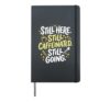 Teacher Still Caffeinated Going Back To School Hardcover Journal, Black