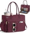 Teacher Tote Bag for Women with 15.6 Inch Laptop Compartment