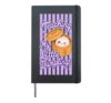 Teaching My Little Dumplings Striped Teacher Back To School Hardcover Journal, Black