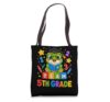 Team 5th Grade Frog Back To School Fifth Grader Tote Bag