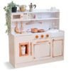 Teamson Kids White Wooden Play Kitchen for Toddlers Age 3+