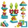 TEANXU 64-Piece Building Blocks Set, Pyramid Stacking Toys for Toddlers