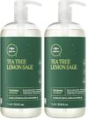 Tea Tree Lemon Sage Thickening Shampoo,Builds Body + Boosts Volume,For Fine Hair,33.8 fl. oz.,(Pack of 2)
