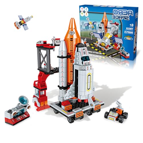Tecnobicho Space Rocket Stem Project Toy for Boy Age 7 8 9 10 11 12 13 Building Block for Kid Age 8-12 Science Kits for Kids Age 8-14 Christmas Birthday Gift for Boys Girls 7-13