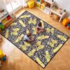 Teenyyou 5 x 7.6ft Large Classroom Rug with Bow Pencil Elementary Educational Area Rug Kids Room Children Classroom Carpet Playroom Learning Composition Book Design School Decor Seating Carpet