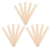 TEHAUX 15pcs Wooden Paint Stir Sticks for Mixing Paint and Epoxy, Flat Khaki Wood Stirring Paddles Smooth Splinterless Texture, for DIY Crafting and Painting Projects