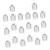 TEHAUX 30pcs Metal Support Mount Shelf Clips for Wood and Metal Shelves with Easy Installation and Slip-Resistant Design for Office Document Organization