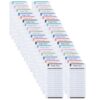 TEHAUX 36pcs Portable Budget Cards for Personal Monthly Budget Plan, Easy to Write Offset Paper Sheets with Six-hole Design, Practical Cash Planner Sheets for Wallet Use