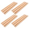 TEHAUX 4pcs Wooden Domino Holders Racks with Natural Grain Finish, Compact and Lightweight Domino Tiles Holder for Board Game Pieces, for Game Parties and Indoor Gatherings