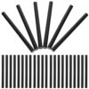 TEHAUX 50pcs Black Hot Glue Sticks Thermoplastic Adhesive Strong Adhesion and Easy Melting, for Office Paper and Electronics DIY Craft Projects