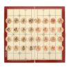 TEHAUX Foldable Wooden Chinese Chess Board Game Set with Integrated Storage Box, Portable Xiangqi Chessboard for Home and Travel, Traditional Wooden Foldable Design with Built-in Storage
