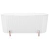 TEHAUX Makeup Sponge Holder with Lid, Multi-grid Plastic Cotton Pad Storage Box for Bedroom and Desktop Sundries, Travel-friendly Design with Dust Protection