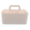 TEHAUX Plastic Caddy Organizer with Handle for Office and Workspace, Divided Sections for Stationery and Art Supplies, Portable Storage Box for Students