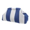 TEHAUX Striped Polyester Mahjong Tile Organizer Tote Bag with Zipper, Stylish and Versatile Empty Mahjong Carrying Bag for Game Lovers, for Beach Games and Daily Wallet Use, 11.4x8.3in