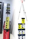 Telescopic Measuring Rod Aluminium Alloy Height Measuring Pole