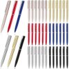 Teling 36 Pcs Small Ballpoint Pen Mini Pens Bulk 4 Inch Short Tiny Small Writing Tool Black Ink for Pocket Notebook Notepads School Office(Multicolored,Classic Style)