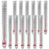 Tellegloww 24 Pcs V Shaped, Dual Scale Science Thermometers, Mercury Free Lab Thermometer for Student School Supplies, Classroom Teaching Tools for Kids, Adults