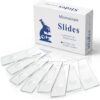 Tellegloww 50 Pcs Microscope Slides with Double Concave 76x26mm, Pre-Cleaned Blank Glass Slides, Microscopes Supplie for Biological Monocular Binocular Trinocular Microscopes