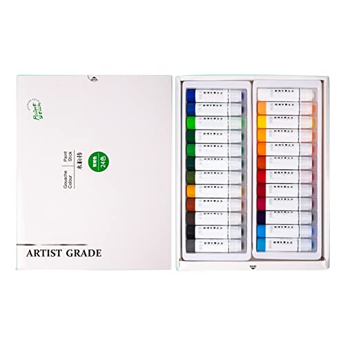 Tempera Paint Sticks Multi Color Tempera for Super Quick Drying Work on Paper Wood Glass Ceramic Canvas Crayon Sticks Kits Smooth Blending Texture Work on Paper Wood Glass Ceramic
