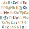 Tenare 134 Pieces 5 Inch Bulletin Board Letters Alphabet Numbers Combo Set Back to School Letter Cutouts for Bulletin Board Display Home Decor(Morandi Color)