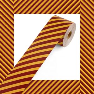 Tenceur 120 ft Brown Yellow Bulletin Board Borders 2.76 Inch Colorful Striped Classroom Border Trim Rolled Bulletin Board Decorations for Back to School Classroom School Office Home Chalkboard Decor