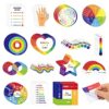 Tenceur 60 Pcs Adhesives Sensory Stickers with Inspirational Quotes Mindfulness Relief Anti Stress Items School Counselor Supplies Textured Strips for Adult Teen(Colorful)