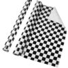 Tenceur Bulletin Board Paper 24 Inch x 100ft Fade Resistant Paper Roll for Classroom Decor (Checkerboard)
