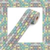 Tenceur Colorful Brick Pattern Bulletin Board Border 120ft Classroom Bulletin Board Die Cut Trim Background for Walls, Desks, Windows, Doors, Lockers, Schools, Classrooms, Homeschool & Offices