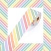 Tenceur Pastel 120 ft Bulletin Board Borders 2.76 inch Colorful Striped Classroom Border Trim Rolled Bulletin Board Decorations for Back to School Classroom School Office Home Chalkboard Decor