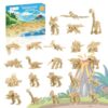Tenhorses Dinosaur Party Favors for Kids, 24 Dinosaurs Fossil Building Sets,Dinosaur Toys, Party Favors for Kids 4-8, Easter,Christmas, Birthday Gift for Dinosaur & Fossil Enthusiasts(795PCS)
