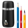 tenwin Fully Automatic Electric Pencil Sharpener for 7-12mm Pencils, Auto in&Eject, 3 Selectable Adjustable Pencil Nibs with Breathing Light (Black)