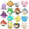 TENYEAH 15 Pack Animals Building Sets, Mini Animal Party Favors Micro Building Blocks, Goodie Bag Stuffers, Classroom Small Prize Toys Gifts for Adults Teens Age 14+