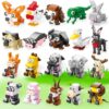 TENYEAH 20 Pack Party Favors Building Set for Adult, Mini Animals Building Block Toy, Classroom Prizes Goodie Bags Stocking Stuffer, Easter Gifts Birthday for Age 14+
