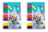 TerCasa 998702-1 Textile Marker Sets 2 x 10 for Painting Fabric, 20 Fabric Colouring Pens in Case, Textile Pens with Line Width from 2 to 5 mm, 20 Textile Colouring Pens in 10 Different Colours