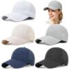 Tergy 5 Packs UPF 50+ Water Resistant Sun Hat Baseball Cap for Men Women