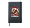 Terrier Santa Claus Yorkshire Terrier Christmas Yorkshire Hardcover Journal, Black