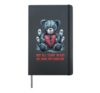 Terrifying Teddy Spooky Plush Horror Teddy Bear Scary Hardcover Journal, Black