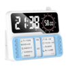 Tertioi Digital Desk Clock with Visual Countdown Display, Rechargeable Study Alarm Clock for Homework and Classroom Use Study Timer Visual Timer Alarm Desk Countdown Homework Routine Classroom
