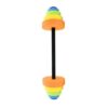 Teruyol Children Fitness Dumbbell EVA Foam Barbell Toy Water Exercise Detachable Cylinder Easy Handling Suitable for Pool Training Exercise Activities Imaginative Play
