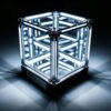 Teseracto Cubo, Cubo 4d Cube, Cubo Effect 4d, Cubo Effect Infinito 4d Con Luz LED, 3D LED 360 Hologram Sphere, Infinite Dimension Lamp, Infinite Dimension Lamp, Infinite Mirror Light，A