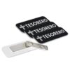Tesorero (Cross) Rounded Corners Name Tag/Badge, 1 x 3 Spanish Church Staff Badge with Magnet Backing, Black (3 Pack)